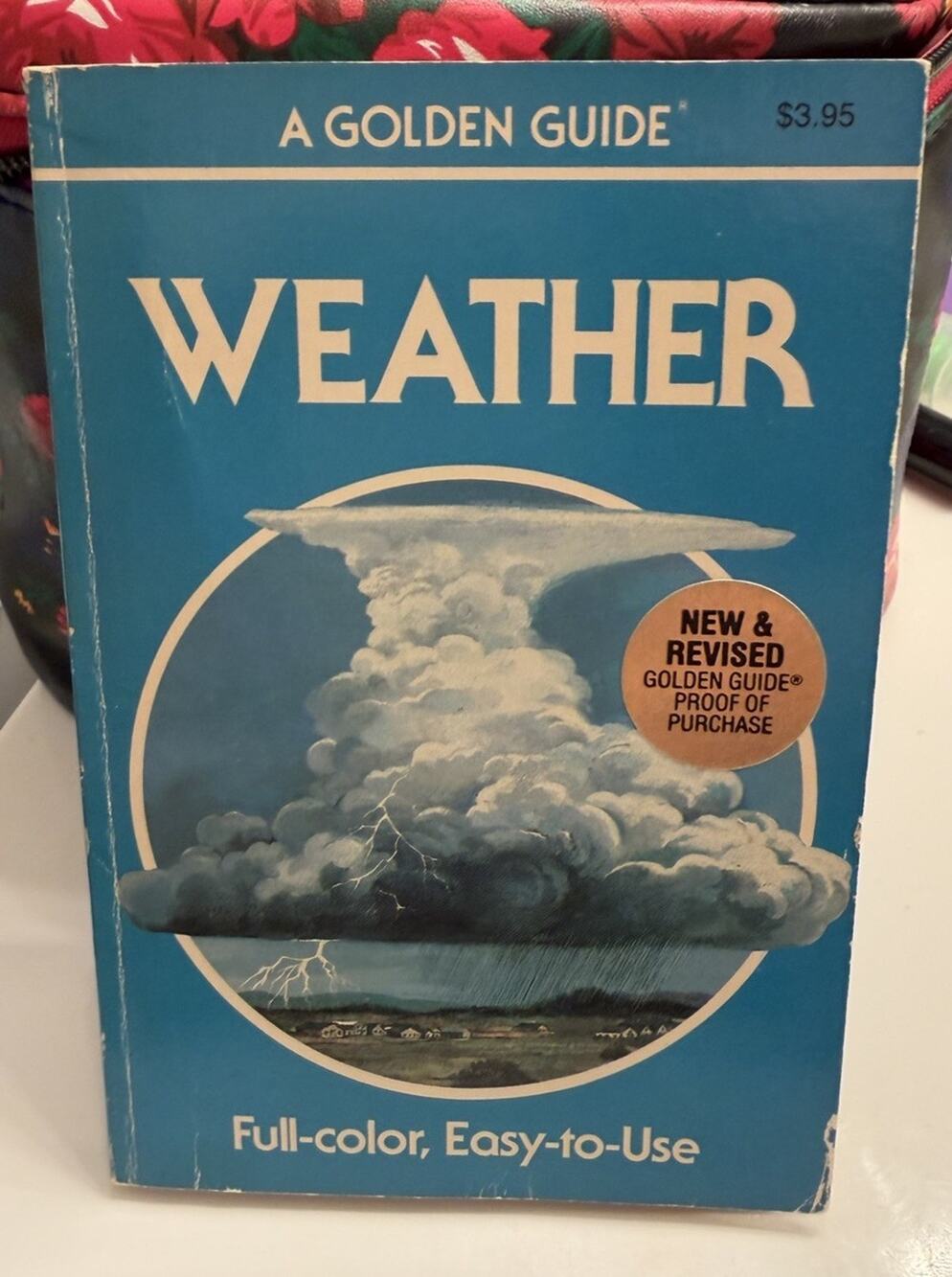 A Golden Guide Weather Full Color Revised Edition Golden Press 1987 Vintage